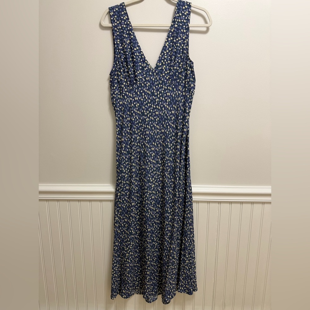 Rails Audrina Midi Dress in Navy Ditsy size Large NWT!